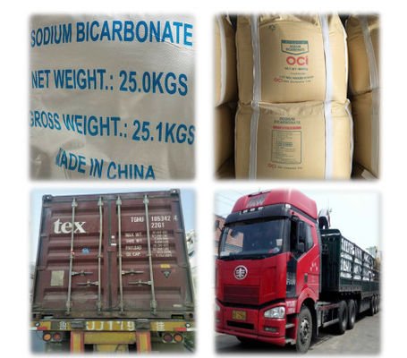 Sodium Bicarbonate For Food Processing CAS 144-55-8 Monoclinic Crystalline Powder Store In A Dry Place